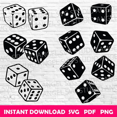 black dice clipart|Dice clipart images in SVG, PNG, GIF .